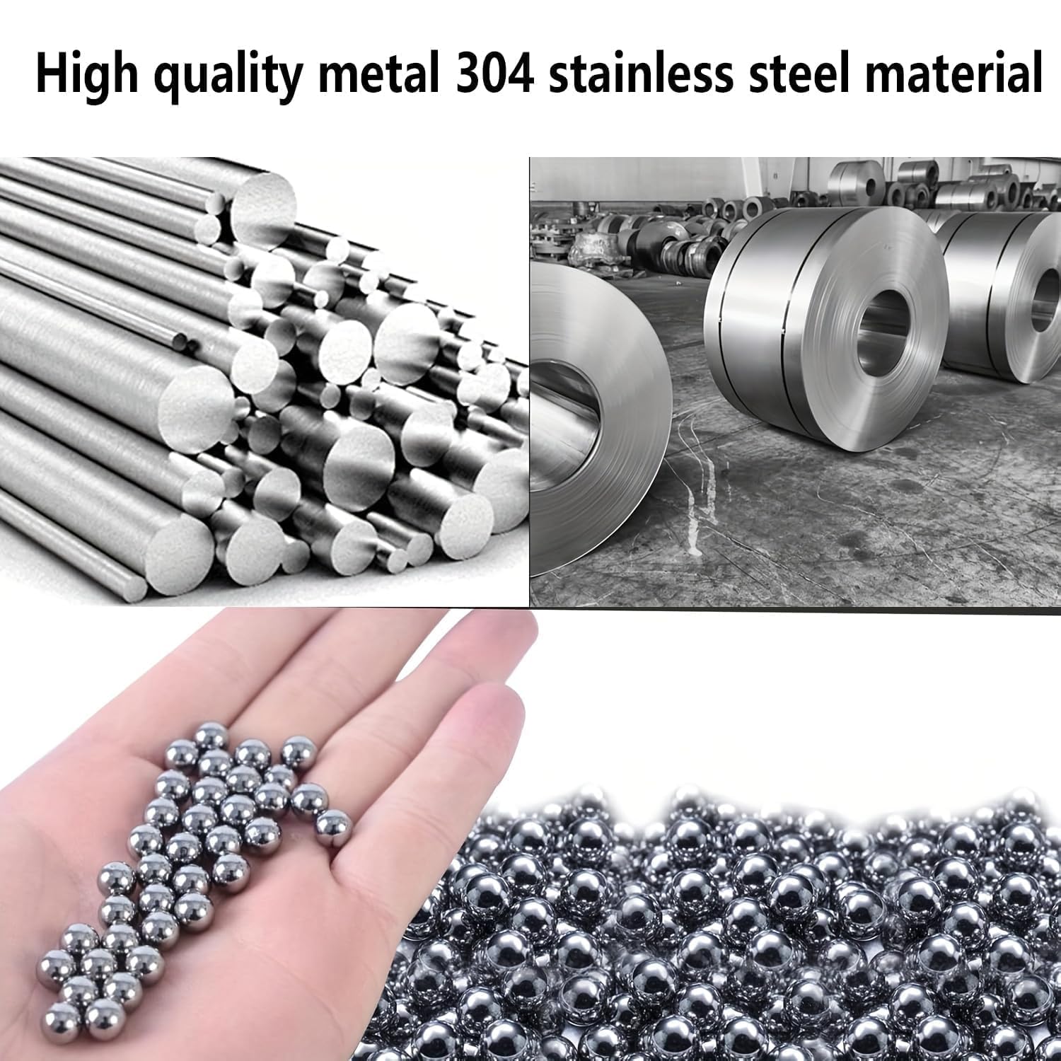 620 Pezzi 1-8mm Sfere in Acciaio Cuscinetto,Acciaio Inox Cuscinetti a Sfera,Sfere in Acciaio Cuscinetto,Sfere di Precisione,Cuscinetti a Sfera in Acciaio,1-8 mm,Adatto per cuscinetti ruota, ecc.