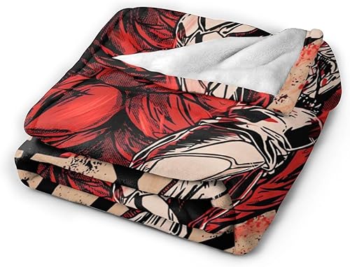 Miniatura 2 de Baki - Manta de anime The Grappler de franela ultra suave, manta de microforro polar ultrasuave para sofá, cama, sofá, viajes, campamento, 50 x 40