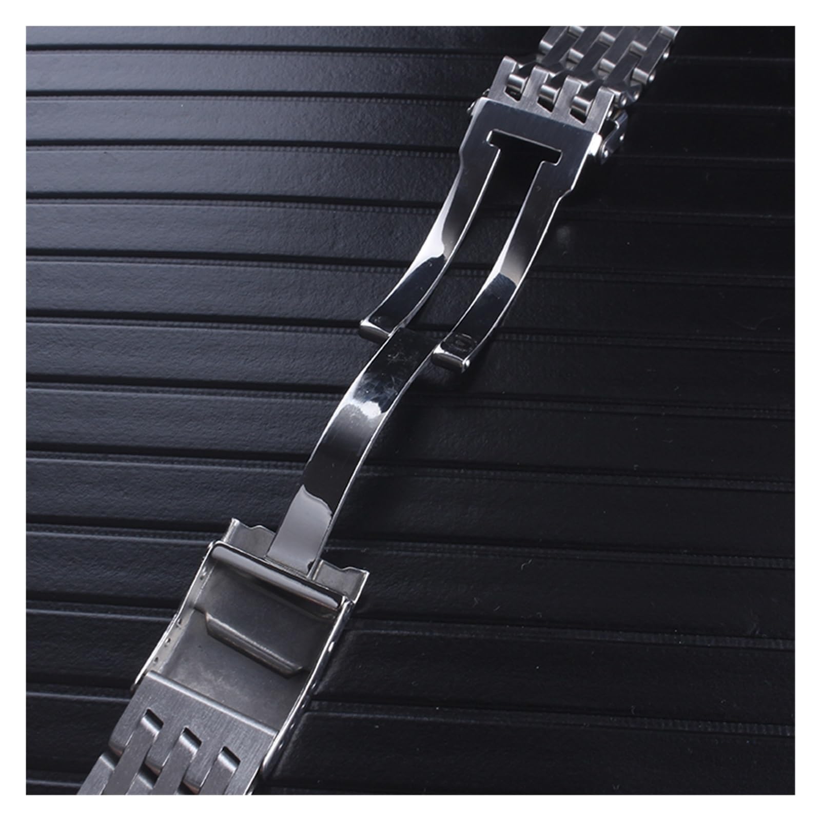 Générique FYXT Bracelets De Montre En Acier Inoxydable 316L Massif Argent 22mm 24mm Bracelet De Montre En Métal Bracelet Montres Bracelet
