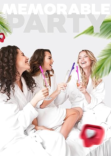 Miniatura 2 de 20 pajitas de Pennis para despedida de soltera, pajitas divertidas y locas, paquete de confeti de paja para despedida de soltera
