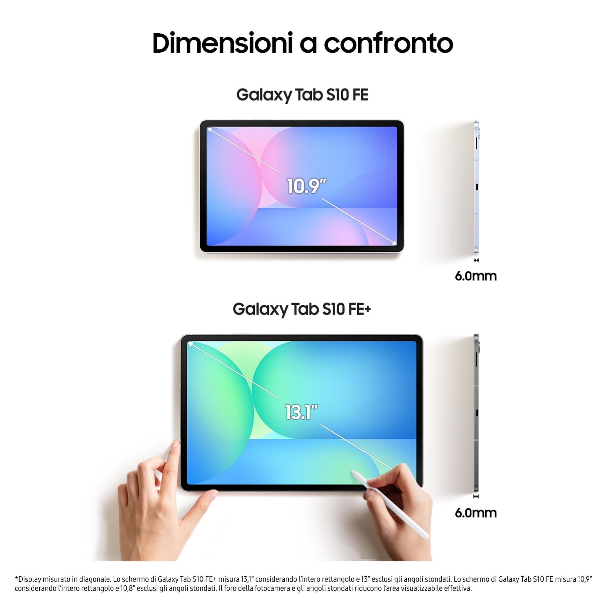Samsung Galaxy Tab S10 FE Android Tablet 10.9" LCD 8GB RAM 128GB 8.000mAh S Pen IP68 Gray