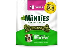 Vet-Recommended Minties Dental Chews for Tiny/Small Dogs