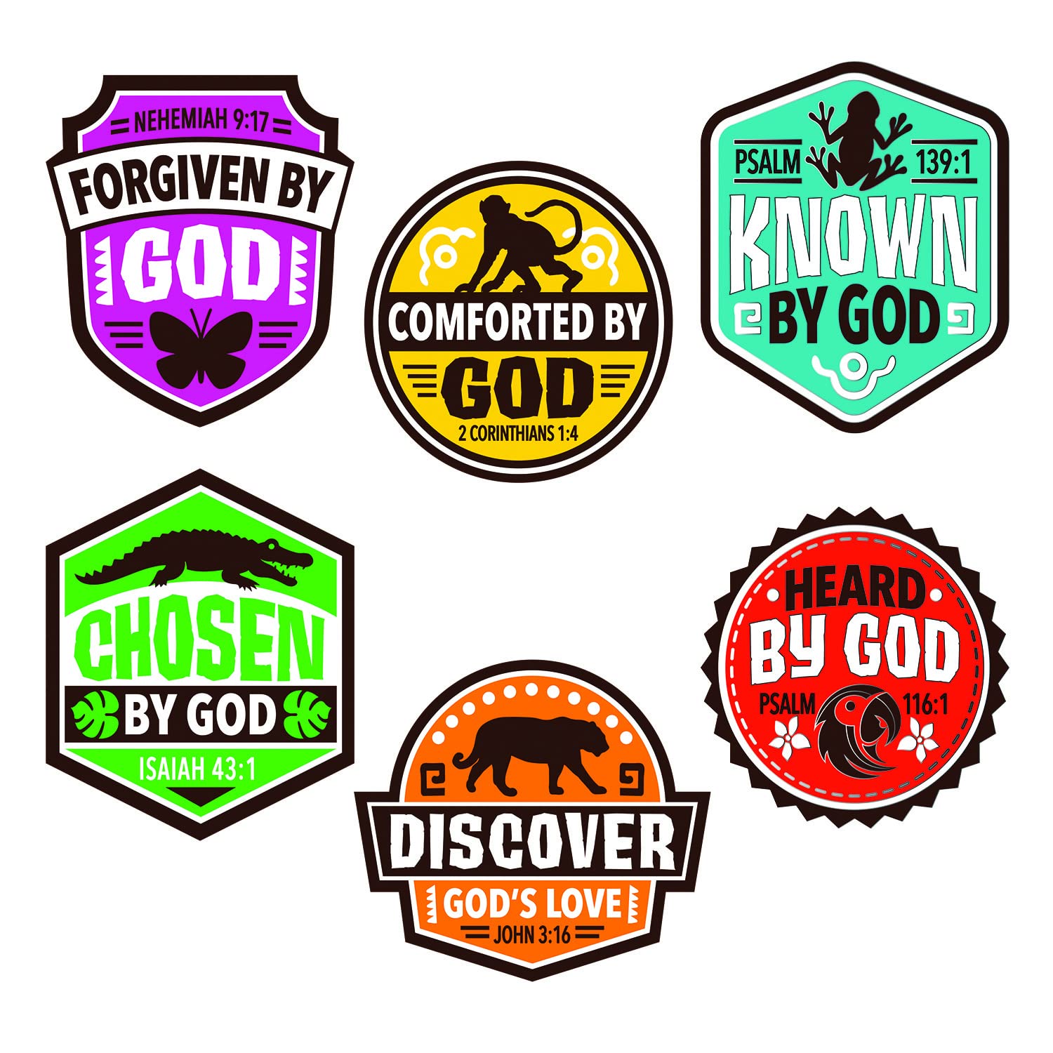 Fun Express Treasure Hunt VBS Cutouts - Party Decor - VBS Vacation Bible School Supplies/Decor - 6 Pieces