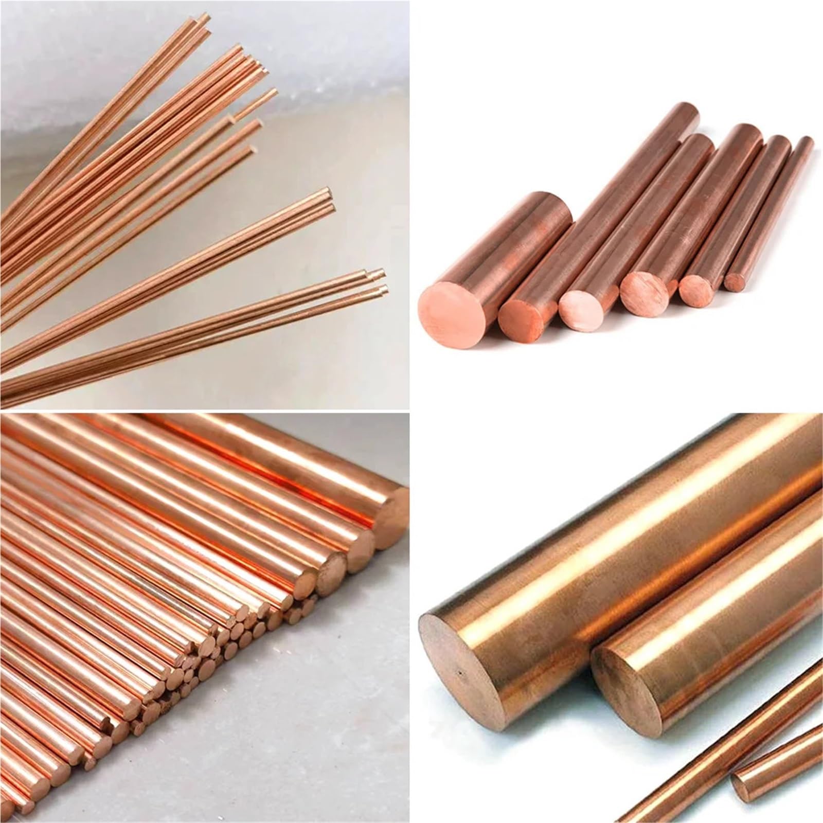 Rame Tondo Asta Tondino Barra di rame diametro Φ2mm-16mm lunghezza 300 500mm barra piena rosso dritto rotonda viola(Length 300mm,15 mm (1 pcs))
