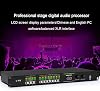Digital Audio Processor, 32-bit Karaoke System with 16 Modes, PC Interface, Prevents Howling, DSP Stage Sound Equipment for Home, Stage, Church