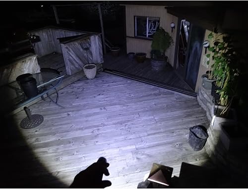 Miniatura 6 de Paquete de 4 linternas tácticas LED de grado militar de 2000 lúmenes, 5 modos, con zoom, para campamento, emergencia, huracán, senderismo