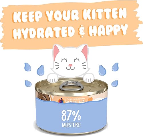 Miniatura 6 de Weruva Fórmula de gatito, atún y salmón en un puré hidratante lata de 3 onzas (paquete de 12)