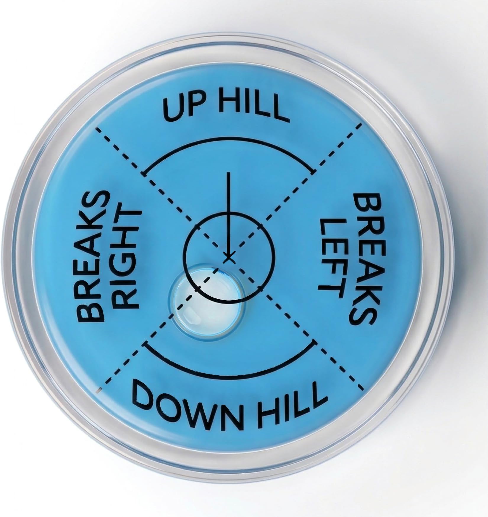 Spirit Level Golf Ball Markers for Putting Green | High Precision Golf Training Aid Bubble Green Reader | Golf Marker Putting Aid, Ideal Golf Accessories for Men or Golf Gifts for Men