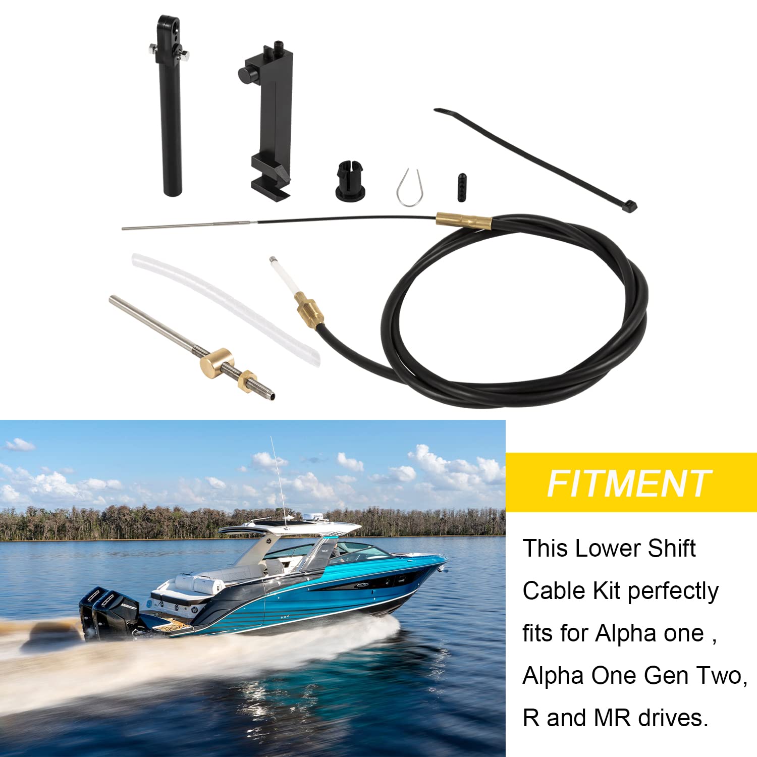 Bonbo 1 & 2 Unterschalt-Kabelsatz ersetzt 865436A03, passend für Mercruiser Alpha One