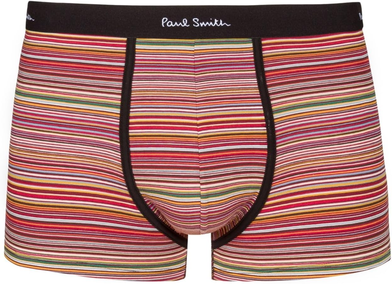 Paul Smith Men's Ps Men's Organic-Cotton 'Signature Stripe' Mix Boxer Briefs Three Pack