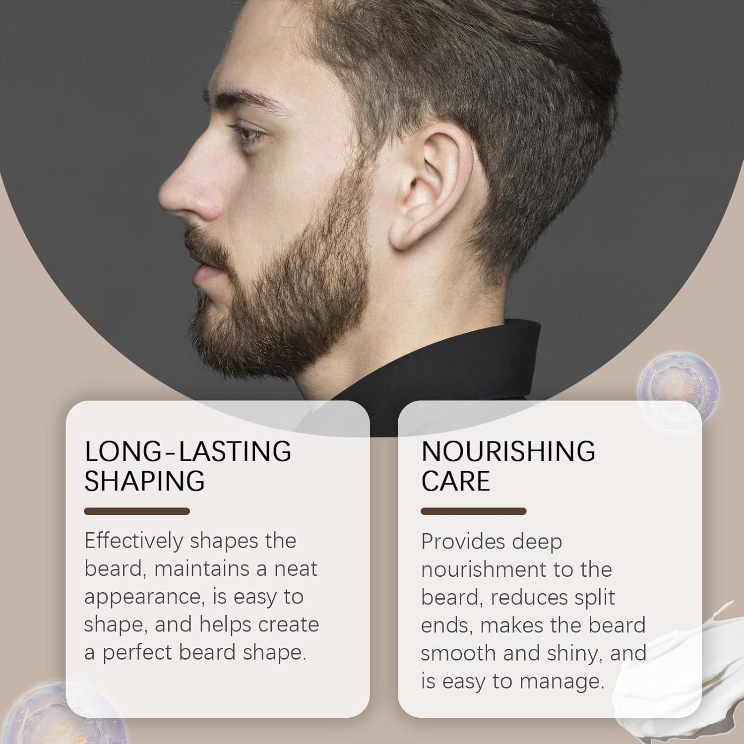 Cosmetics Para Barba, Bálsamo Estimulante de Barba, Ultra Potente Beard Stimulating Balm, Crema Para Barba, Moisturizes & Strengthens Beard, 100ML / 3.5OZ - Image 6