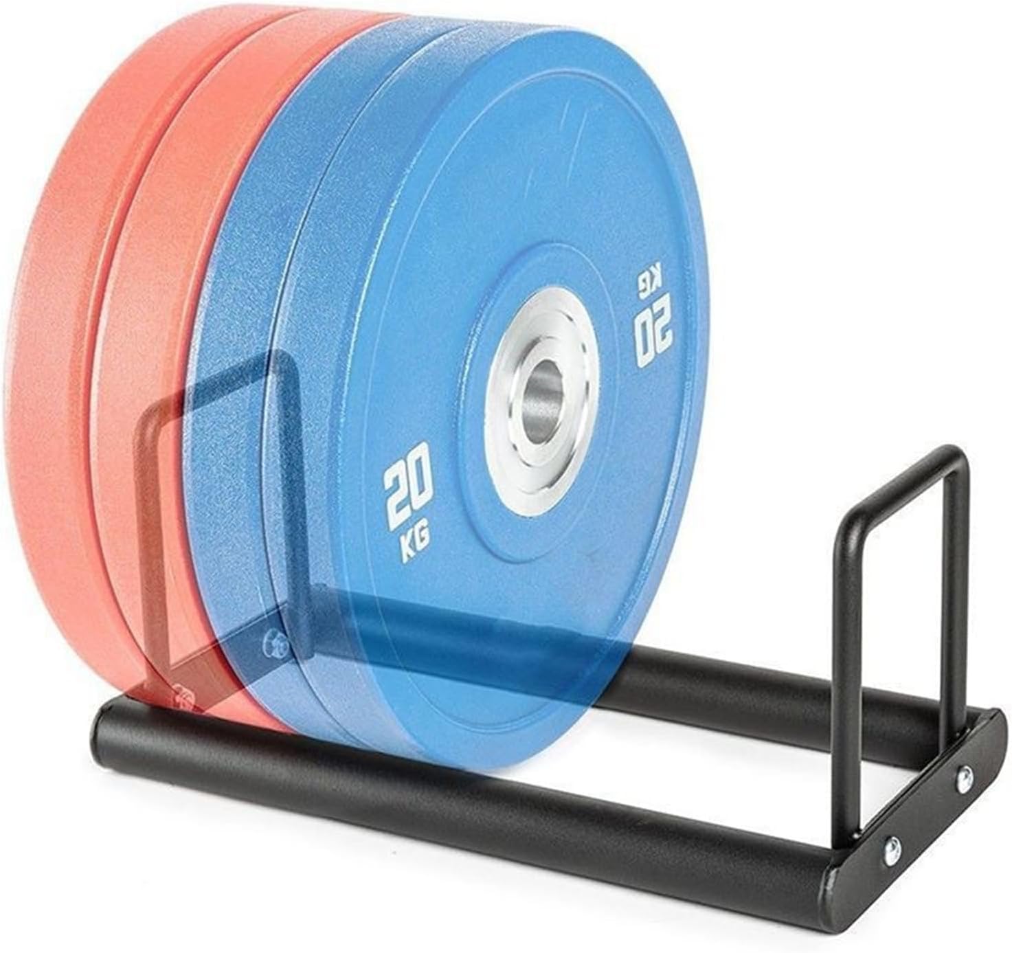 Weight Plate Rack Barbell Plate Storage Organizer Heavy-Duty Steel Olympic Bumper Plate Rack Holder Up to 660 LBS Easy Plate Changes for Home Gym,Garage & Commercial Use