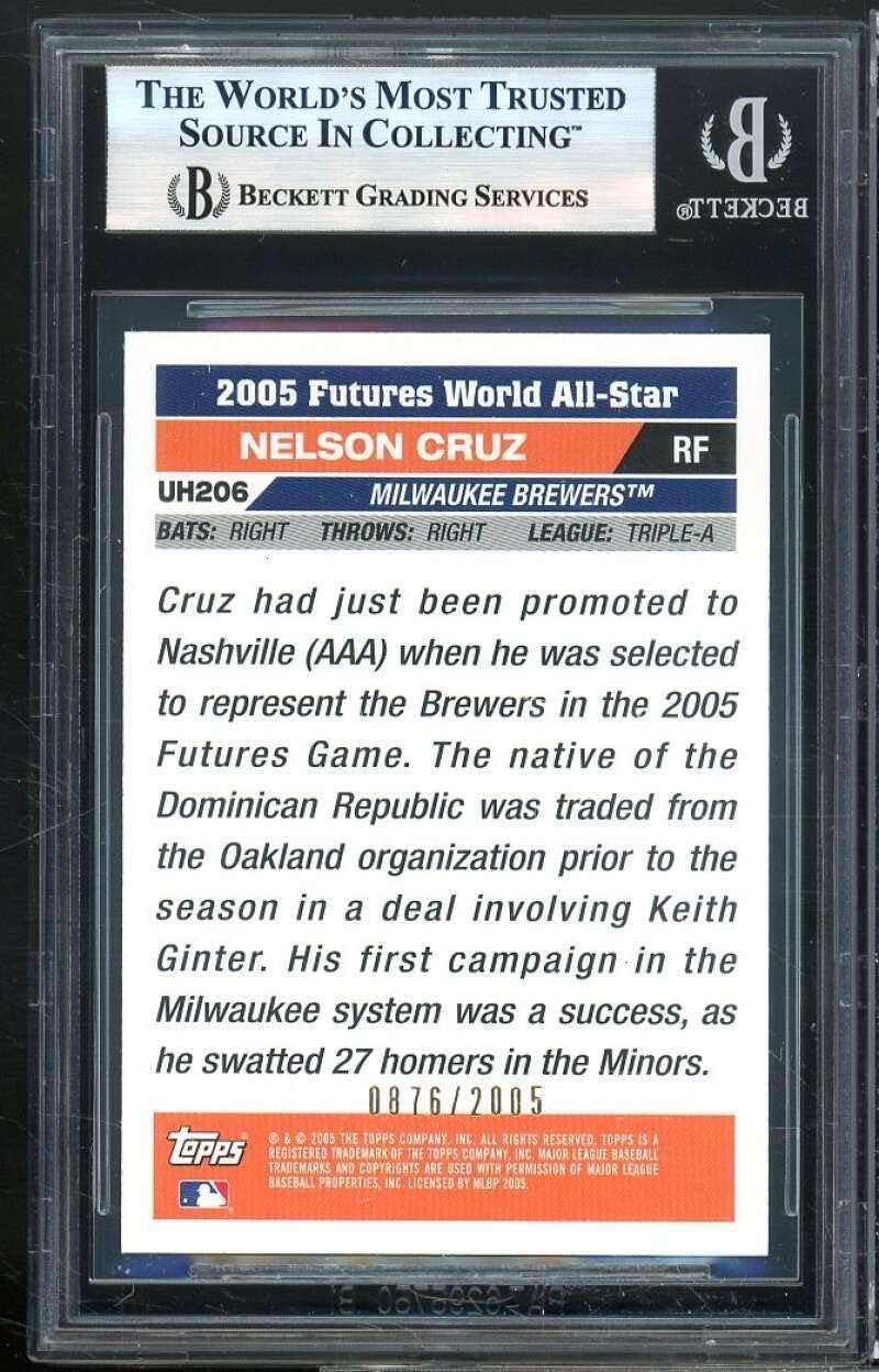Nelson Cruz Rookie Card 2005 Topps Update #206 BGS 9 (9 9 9.5 9) - Baseball Slabbed Rookie Cards