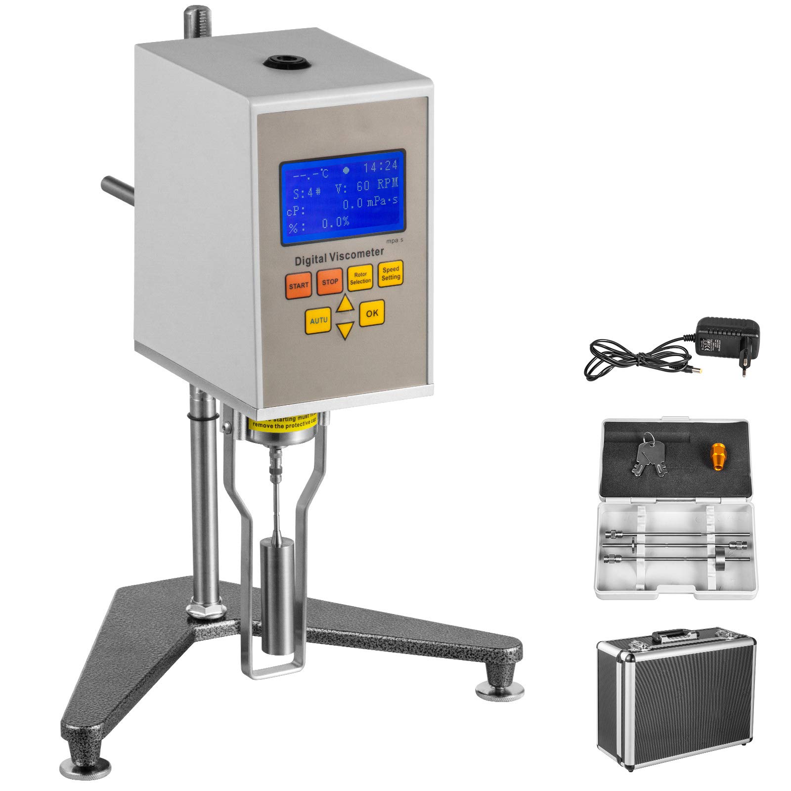VEVOR NDJ-5S Viscosímetro Digital Rotacional 220V Probador de Viscosidad para Pintura