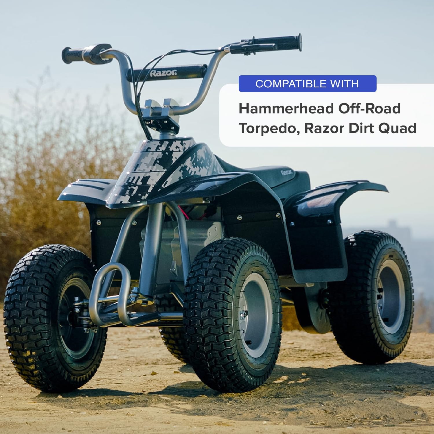 AlveyTech 13x5.00-6 Tire for the Razor Dirt Quad (Versions 1-18)