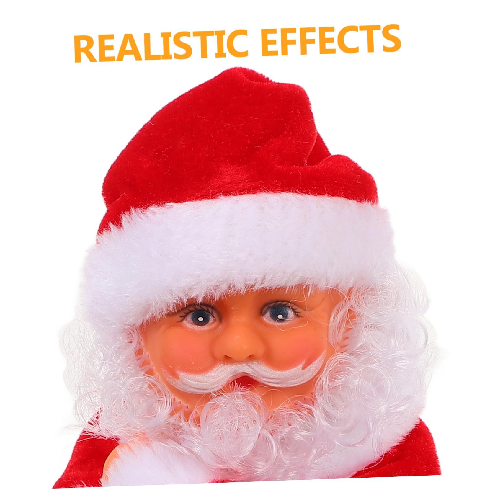 Muñeco Eléctrico Papá Noel Juguete para Fiestas de Navidad Regalo Divertido para Decoración Navideña Animada Muñeca Santa Claus para Festivo