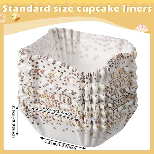 Miniatura 9 de 350 forros cuadrados para mini cupcakes, desechables, brownie, para hornear, sartenes, tazas de papel para hornear cupcakes y forros de tazas,
