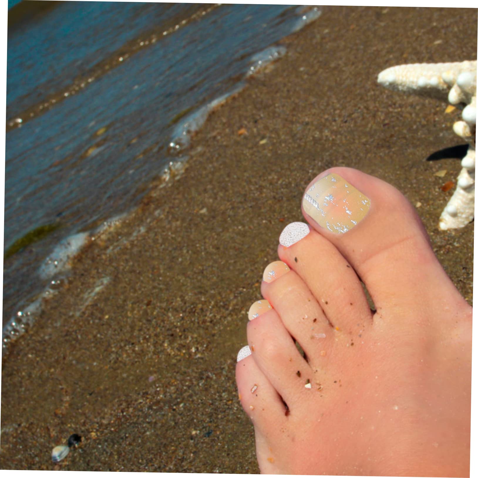 CALLARON 5 Set Adesivi Per Unghie Decorativi Stickers Per Unghie Dei Facile Applicazione Per Manicure E Pedicure Per Condividere Con Amiche E Famiglia 8 Fogli*5