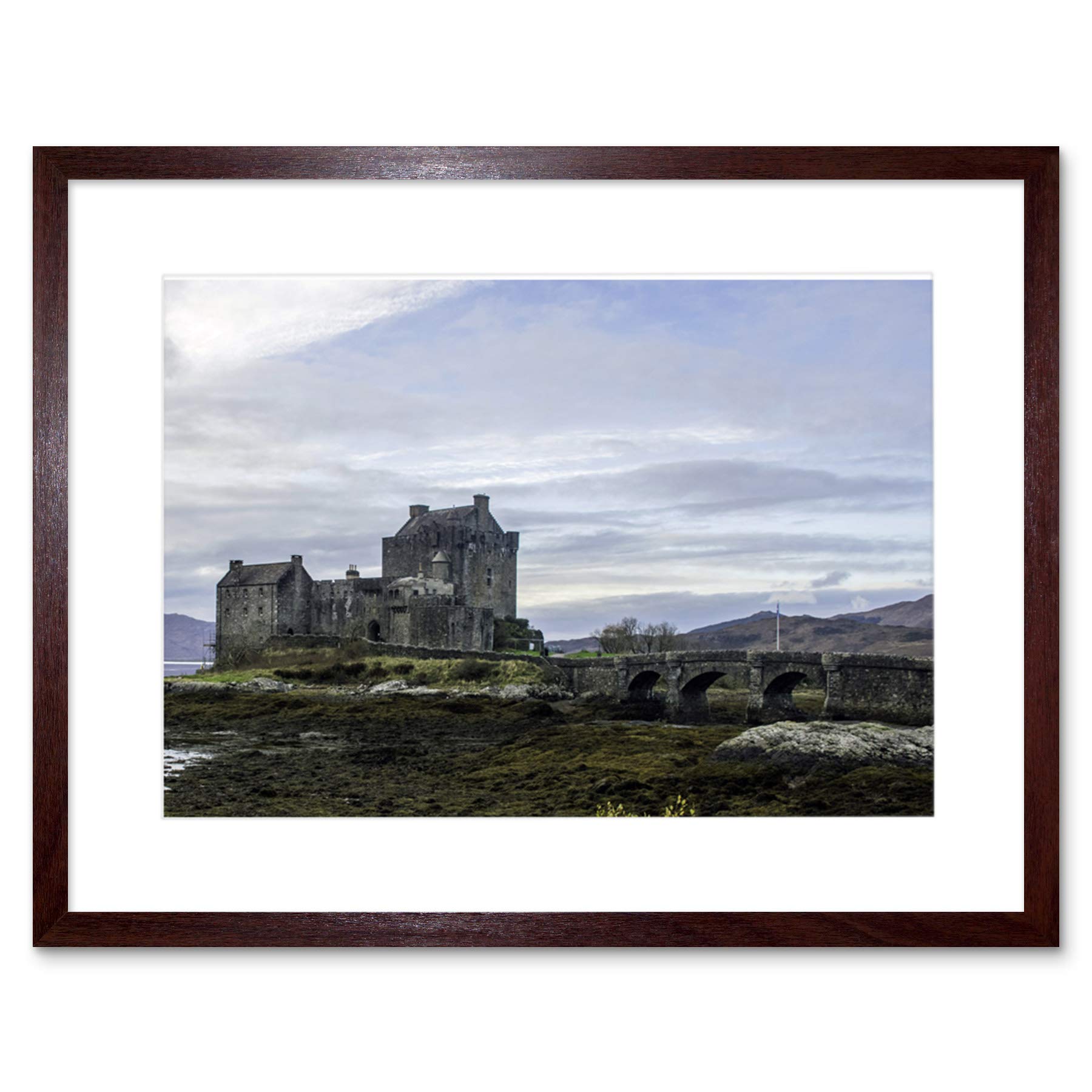 Eilean Donan Castle Kyle Scotland Wide Framed Wall Art Print
