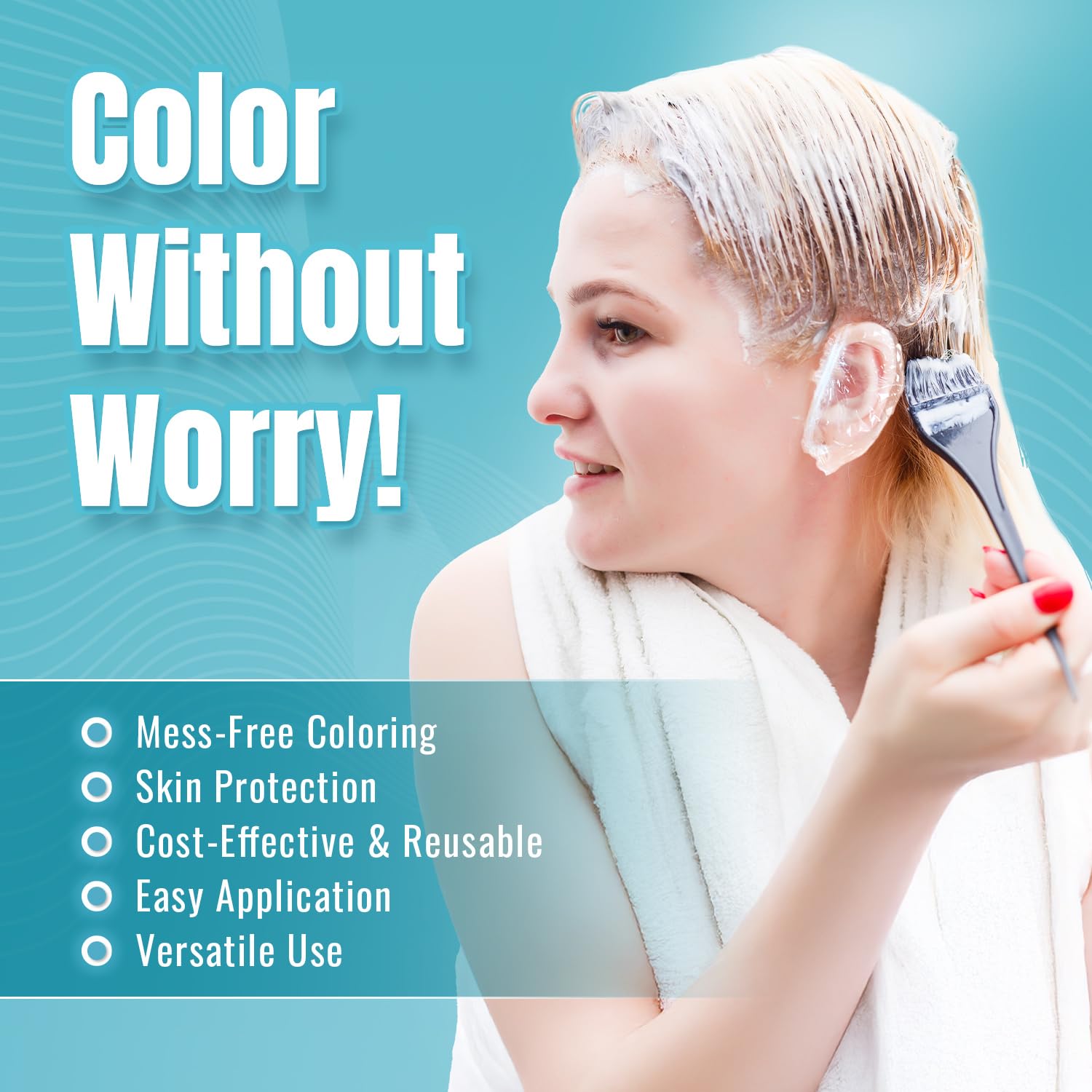 Herbishh Chestnut Brown Hair Color Shampoo + Ear Cover