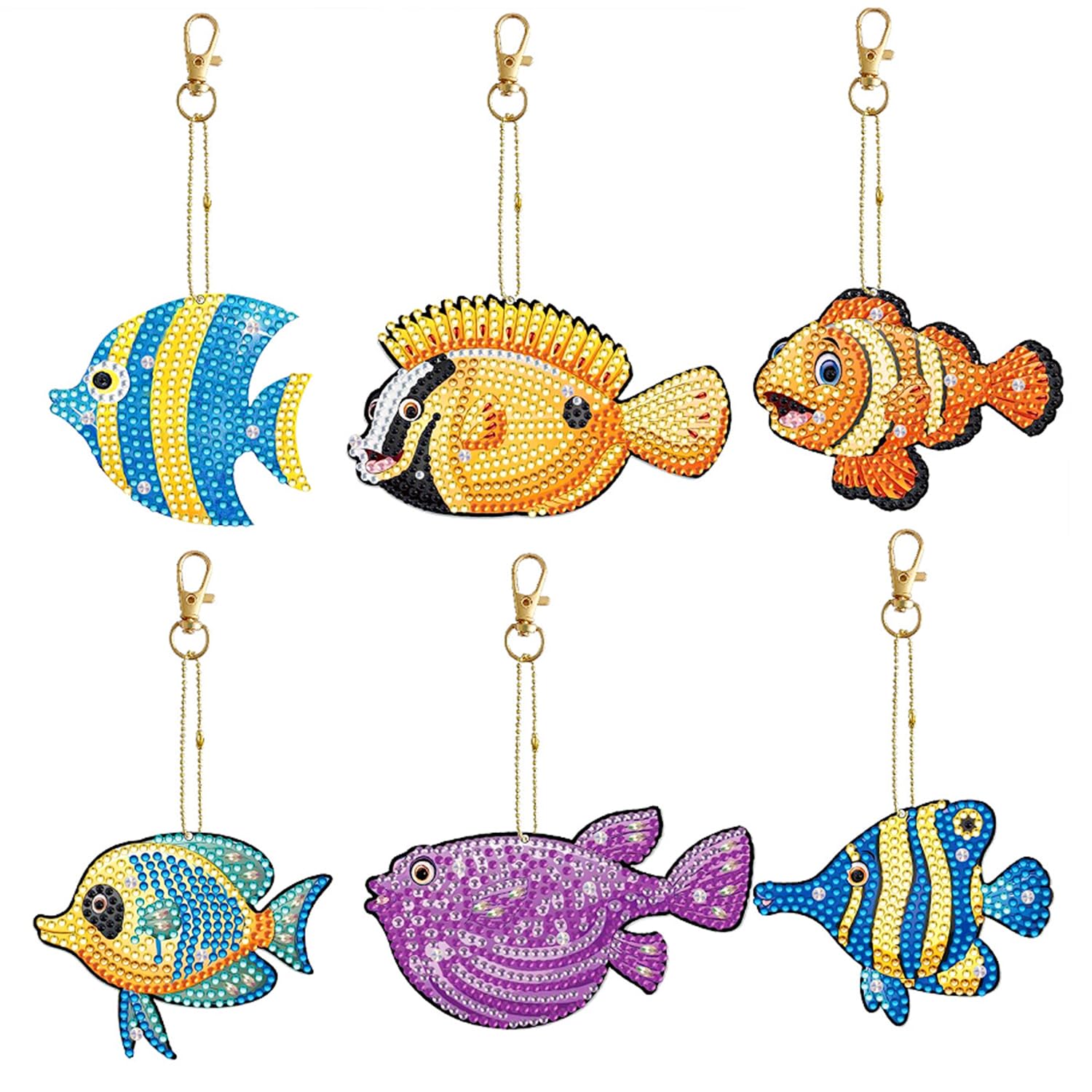 Alluring Portachiavi Pittura Diamante Farfalla, 12 Pezzi 5D Natalizi Ornamenti Diamond Painting Portachiavis Natale Fai da Te Mosaico Paintings Pendant