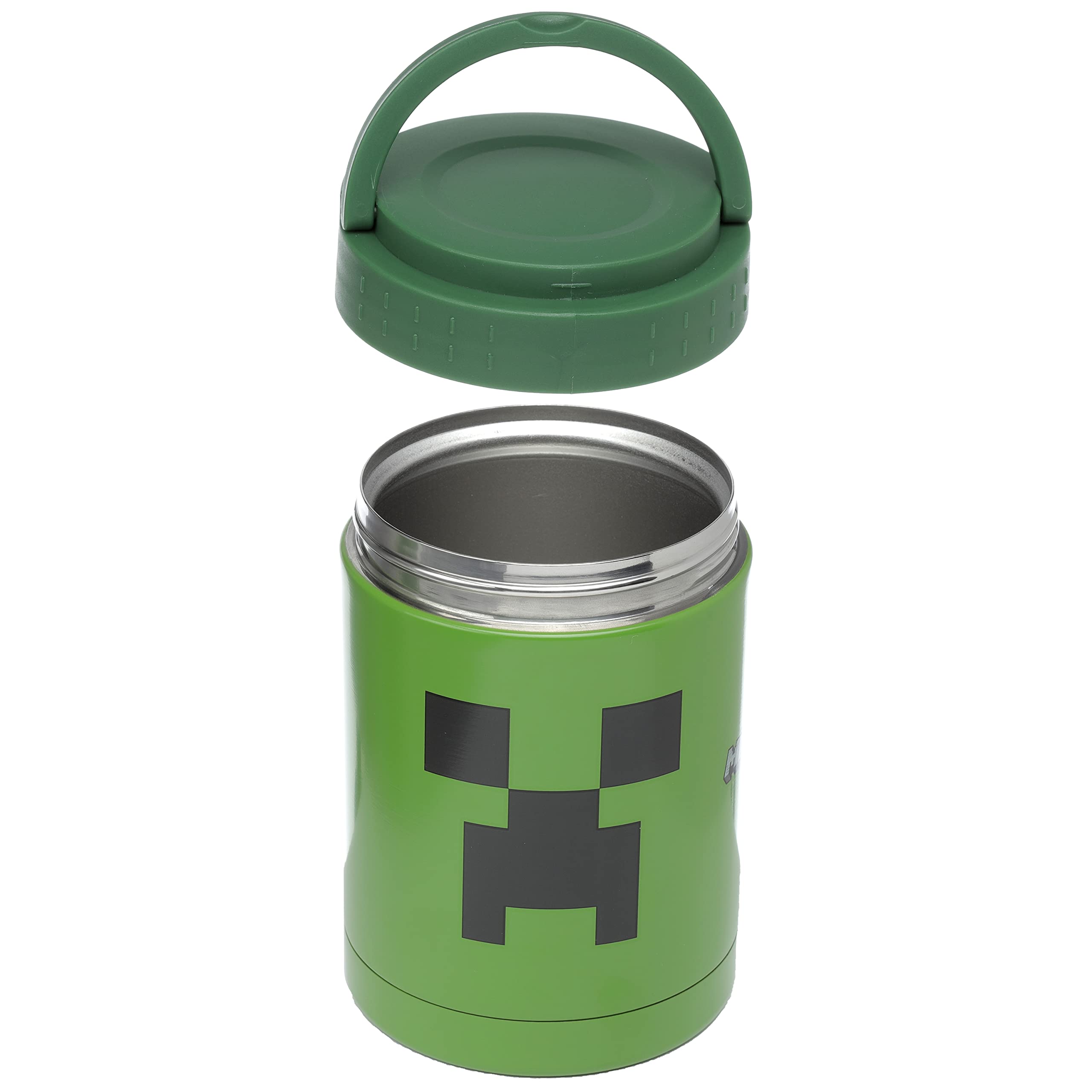 Minecraft Creeper Lunch Box Termico Per Bambini – Thermos Incluso - Raro - Foto 2