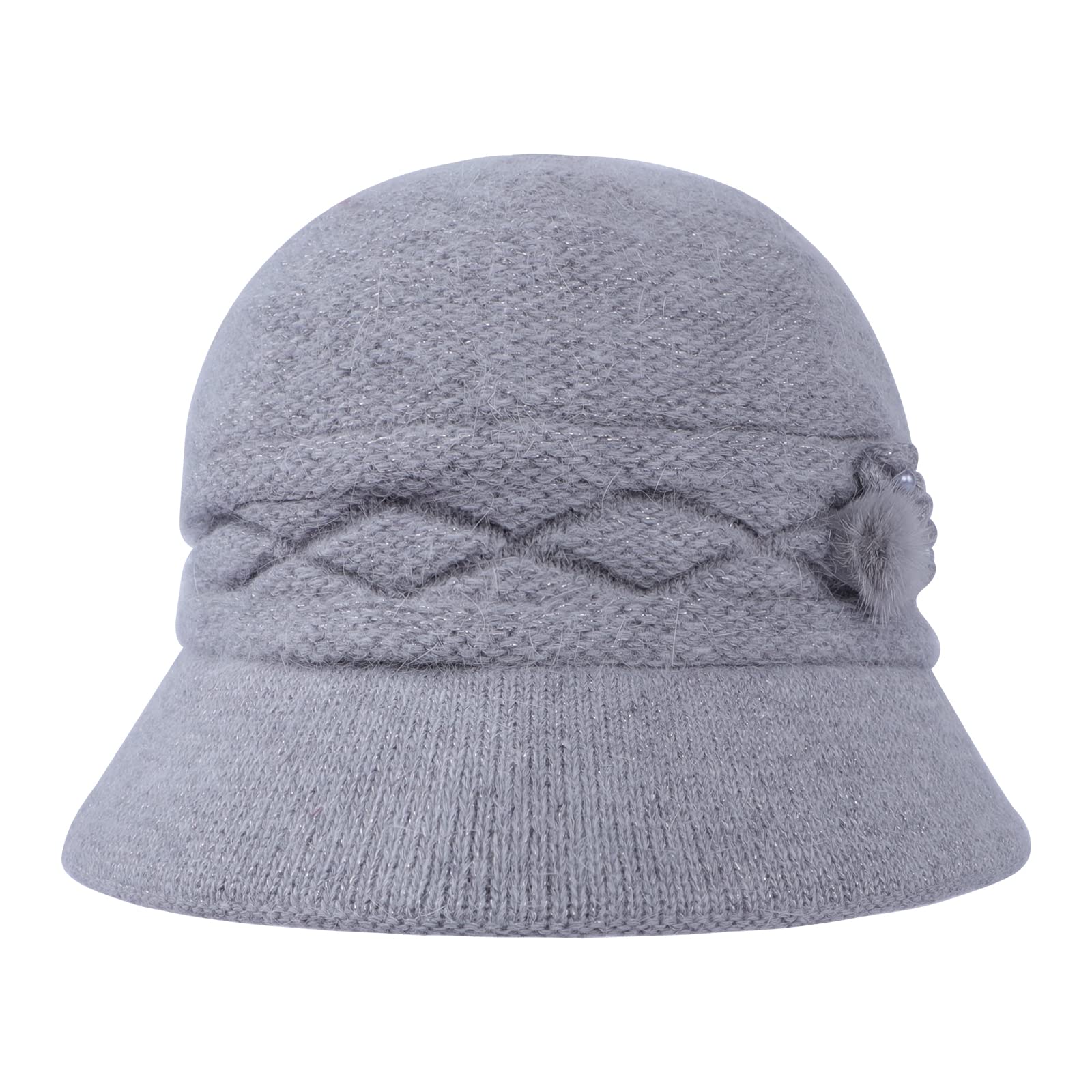Mother Knitted Cap Warm Winter Fleece Lined Middle-Aged and 