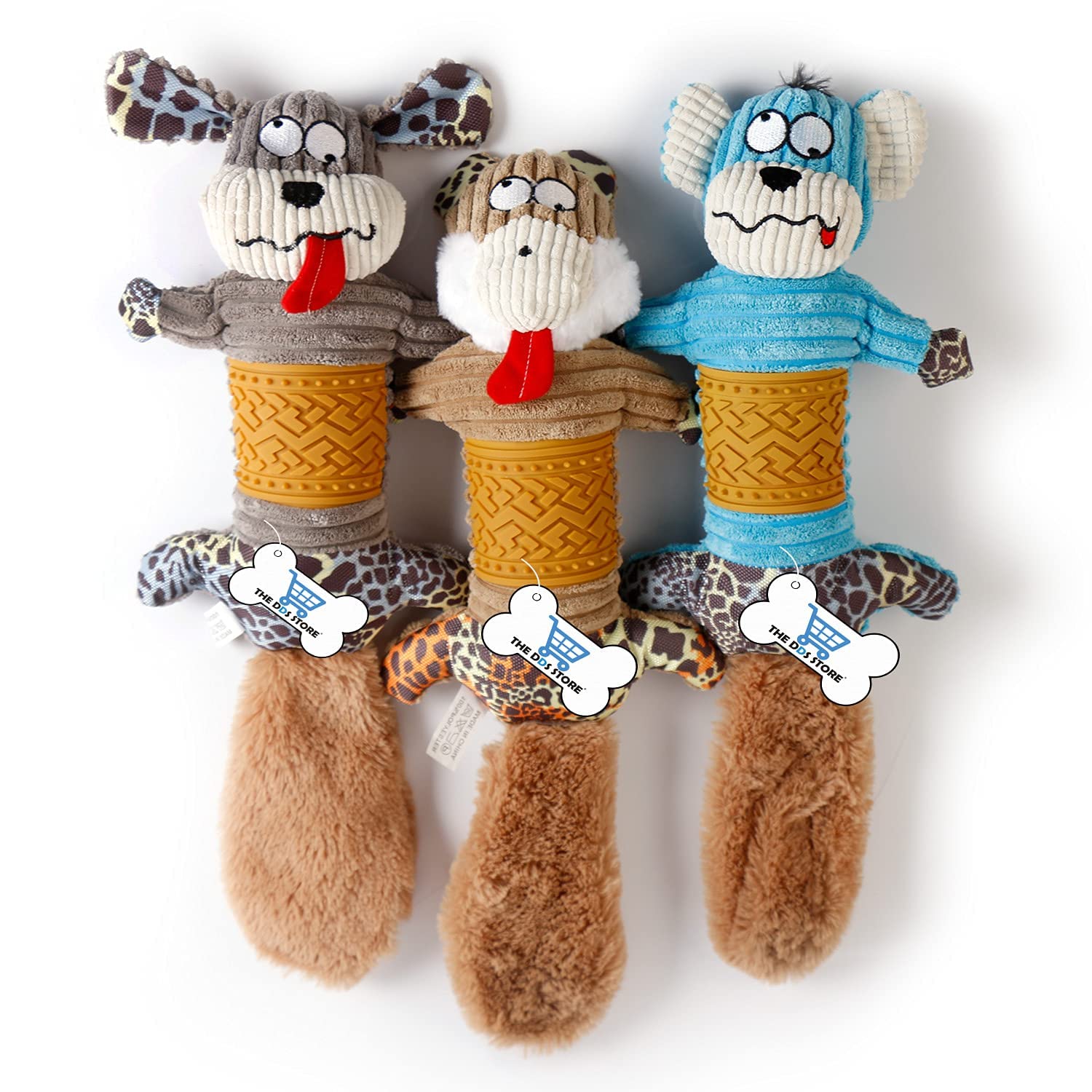 THE DDS STORE Stuffed Pet Durable Training Biting Toy Squeaky Chew Puzzle Dog Toys Plush Dog Chew Toy (Brown) (B0B88R3WZM) Amazon Price History, Amazon Price Tracker