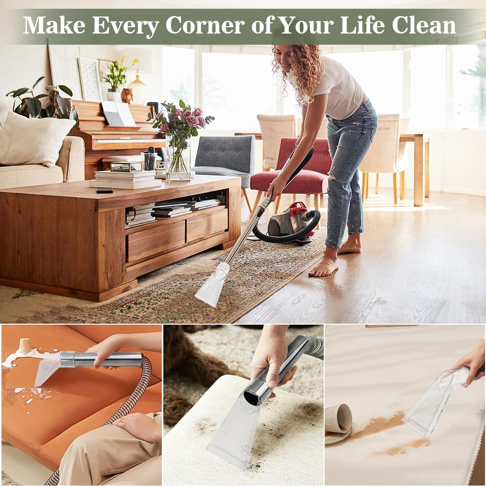 Bocchetta Aspirapolvere Flessibile 62cm - Universale 35/32mm, Per Mobili E Auto, Morbida