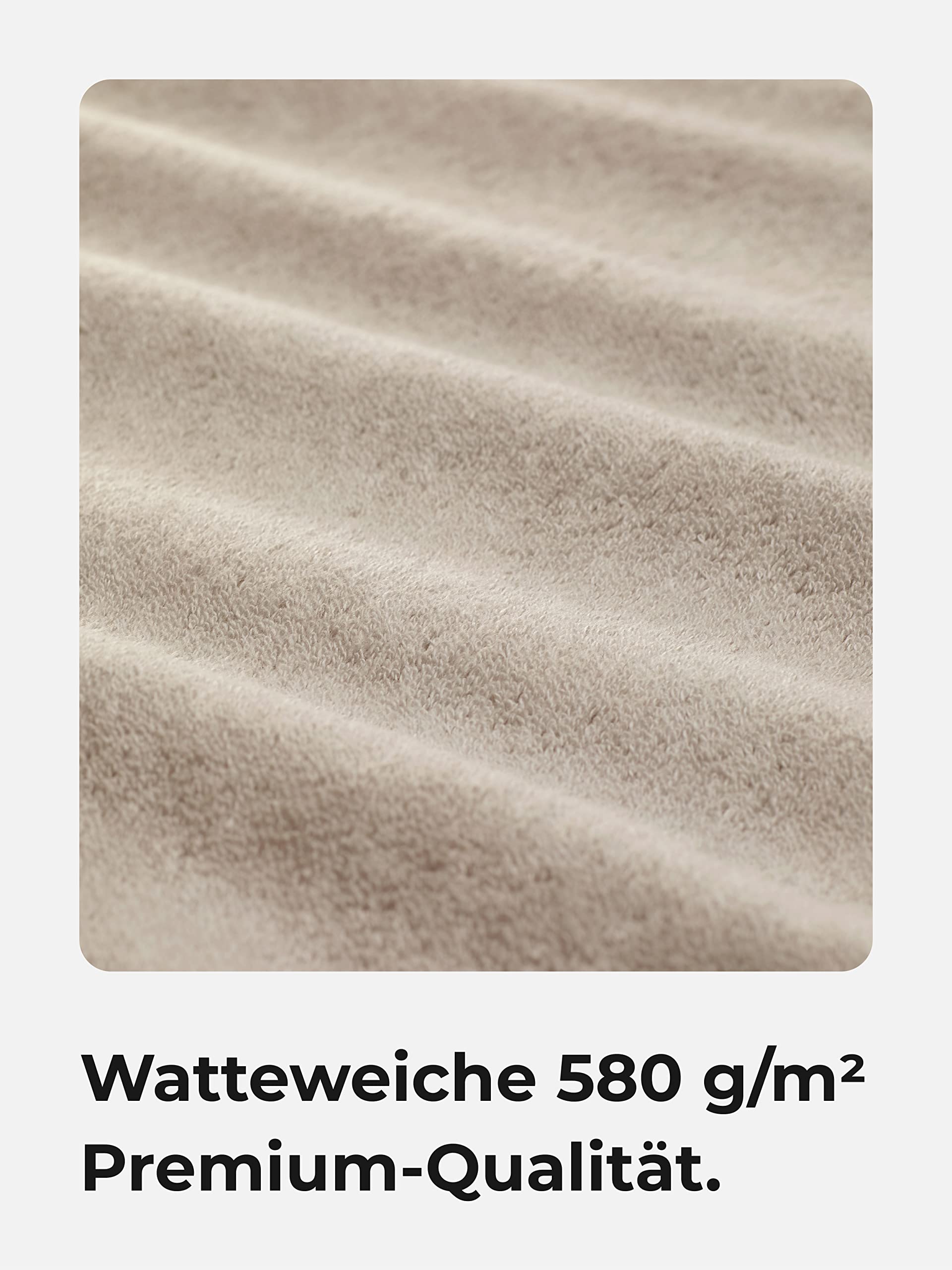 Sowel® Ręczniki dla gości 30 x 50 cm, 100% bawełna ekologiczna, jakość premium, ręcznik wyprodukowany w Portugalii, mokka