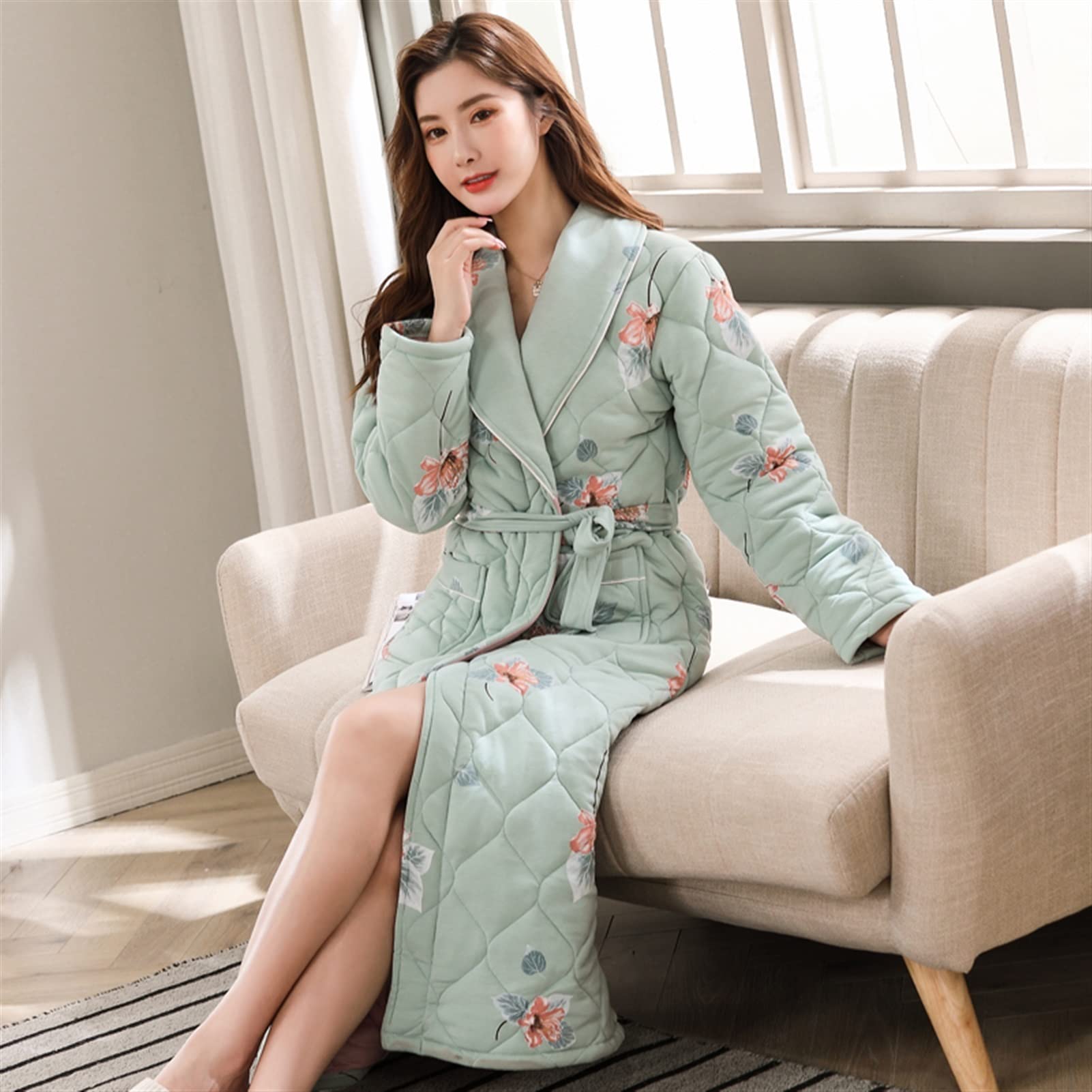 white christmas dresses Women's White Jacquard Short Dressing Gown main image 0
