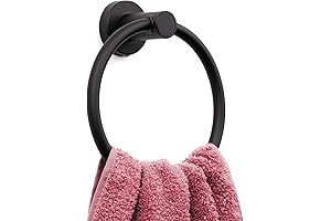 Marmolux Acc Matte Black Towel Ring