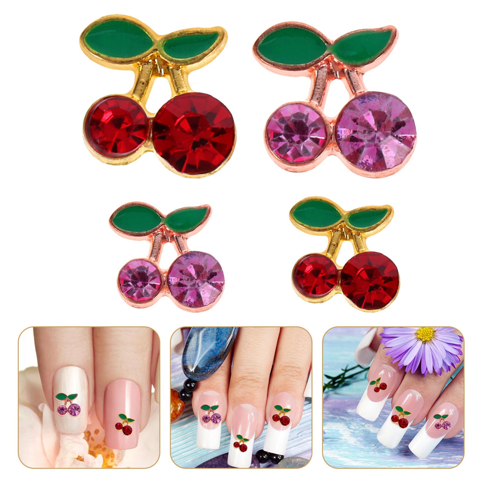 5 Set Ciondoli Per Unghie Decorazioni Per Nail Art Facili Applicare Per Feste E Speciali Per Manicure Te 32 Pezzi*5