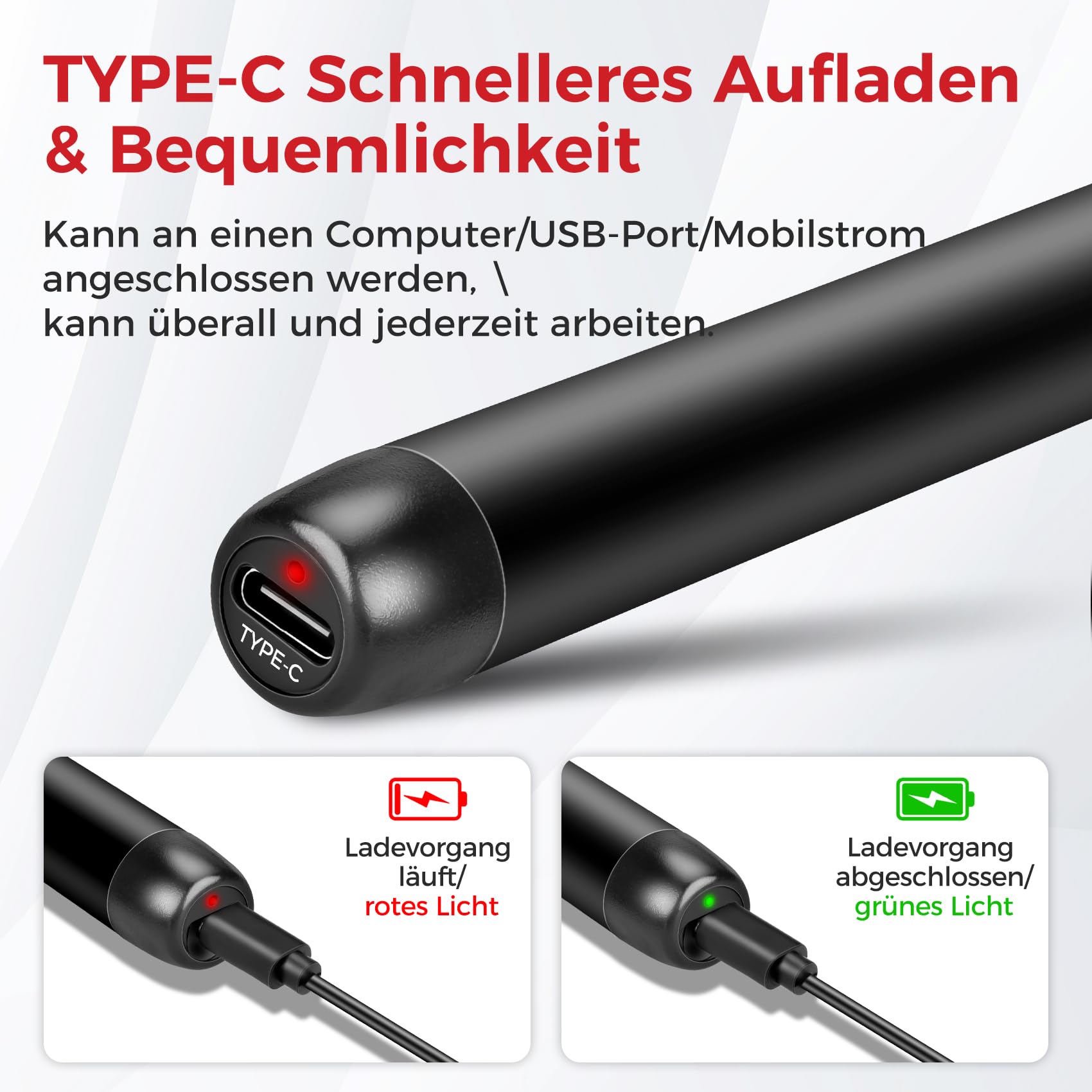 Saldatore A Batteria Ricaricabile USB - 3 Temperature Regolabili 300-400°C, Con Punte E Accessori - Senza Fili - Foto 11