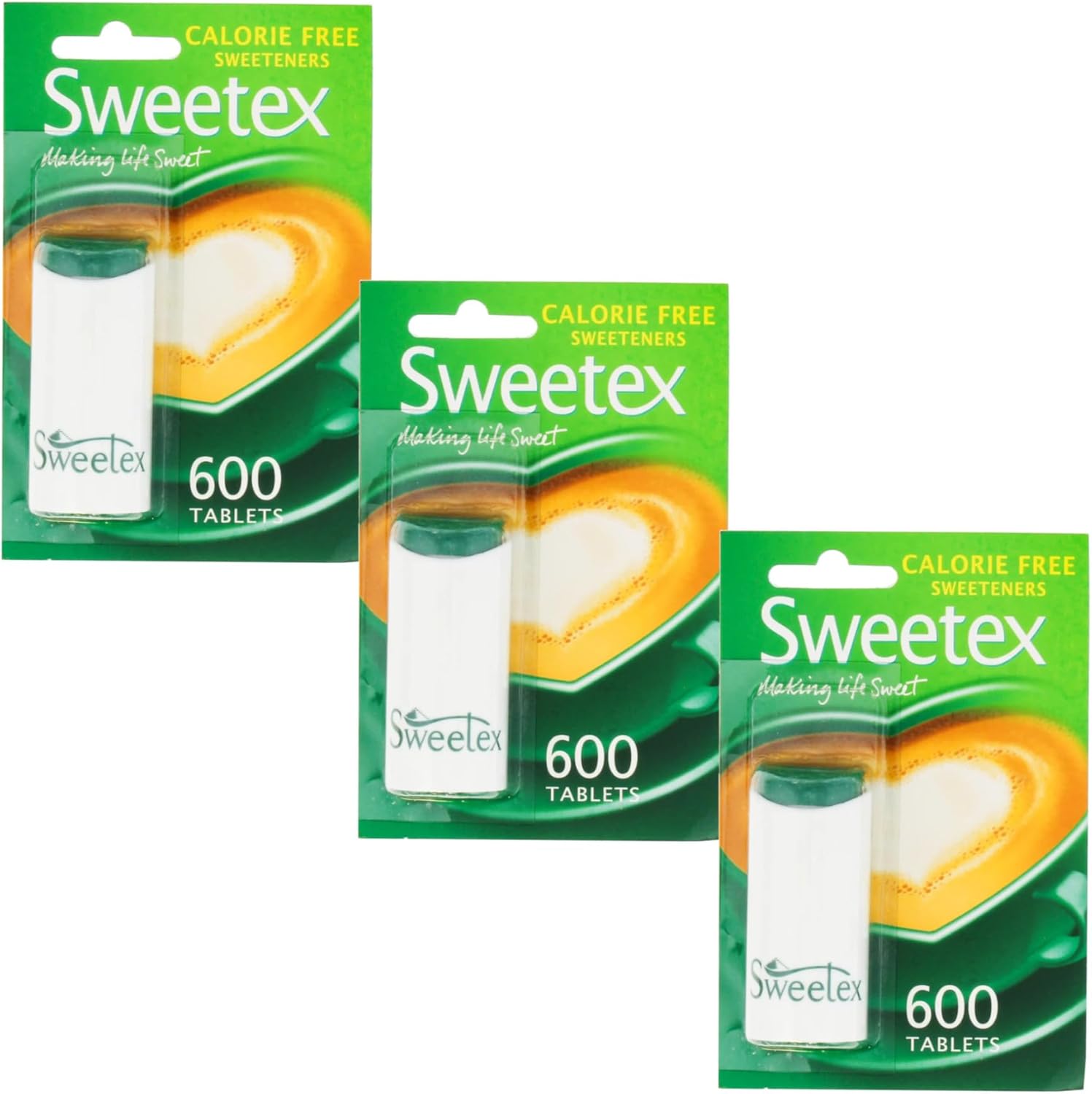 Sweetex CalorieFree Sweetener Tablets Sugar Substitute for Hot and