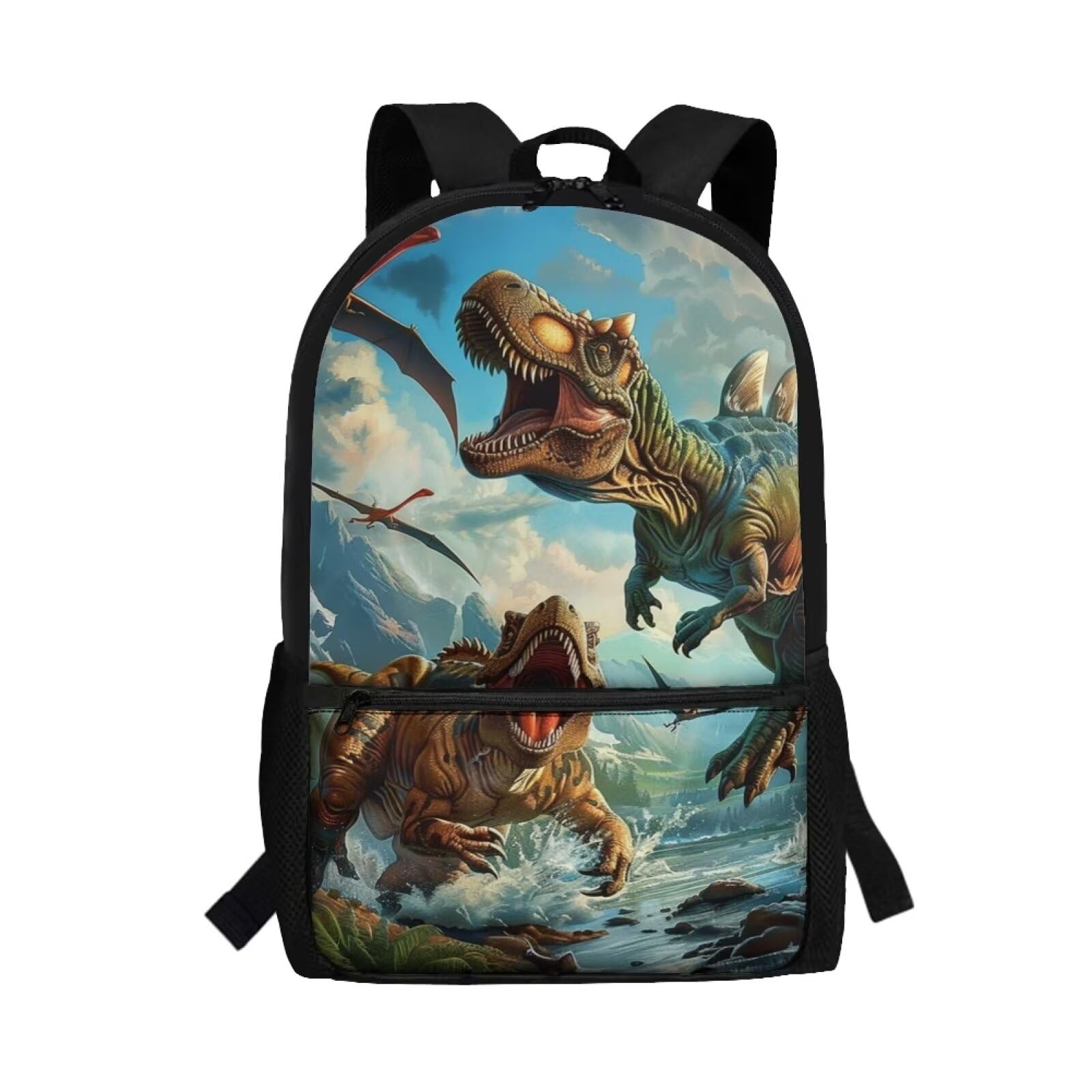 SUITOSELFY Dinosaur Backpack for Boys 8-12 6-8 Kids Preschool Bookbag Large Capacity Elementary School Bag for Girls 2nd Grad/3rd Grade Book Bag Back