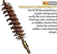 Vista 5 de Cepillos de Ánima de Bronce - Cepillos de Ánima de Calidad Premium para Limpieza y Mantenimiento de Pistolas y Rifles
