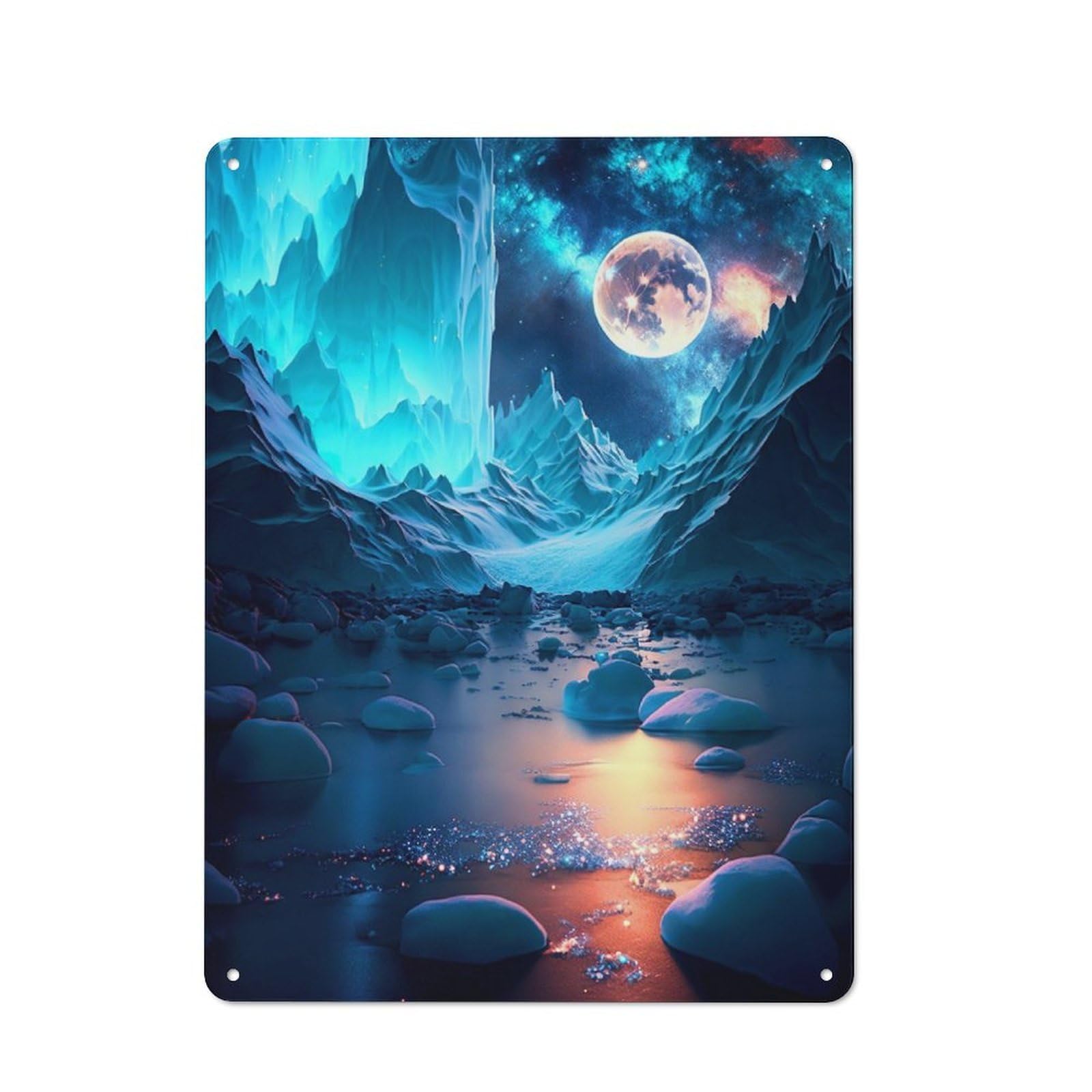 Junmoney Ice Cold Antarctica Vintage-Inspired Tin Sign 40X30cm For Garage Or Workshop, For Garage, Workshop And Man Cave Decoration