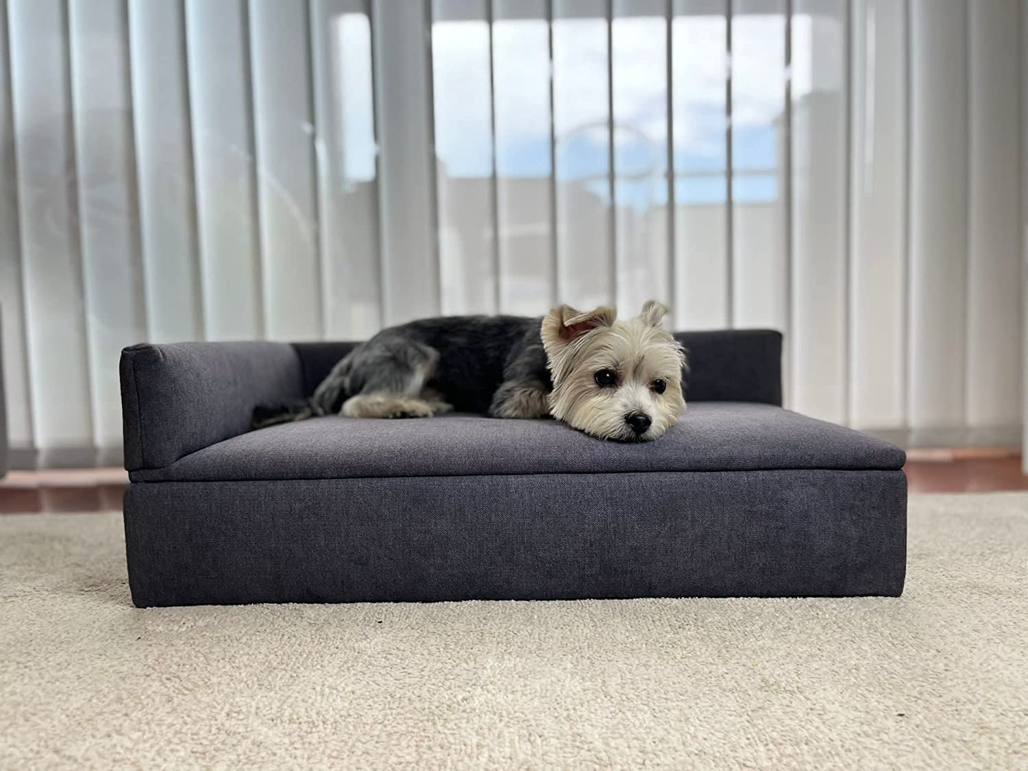 Skraut Home - Divano Letto Duque con Canapé | Animali Domestici, Cani o Gatti | Tessuto Speciale e Resistente | Comodo Schienale e Base Imbottita | 71 x 42 x 24 cm | Cani di Piccola o Media Taglia