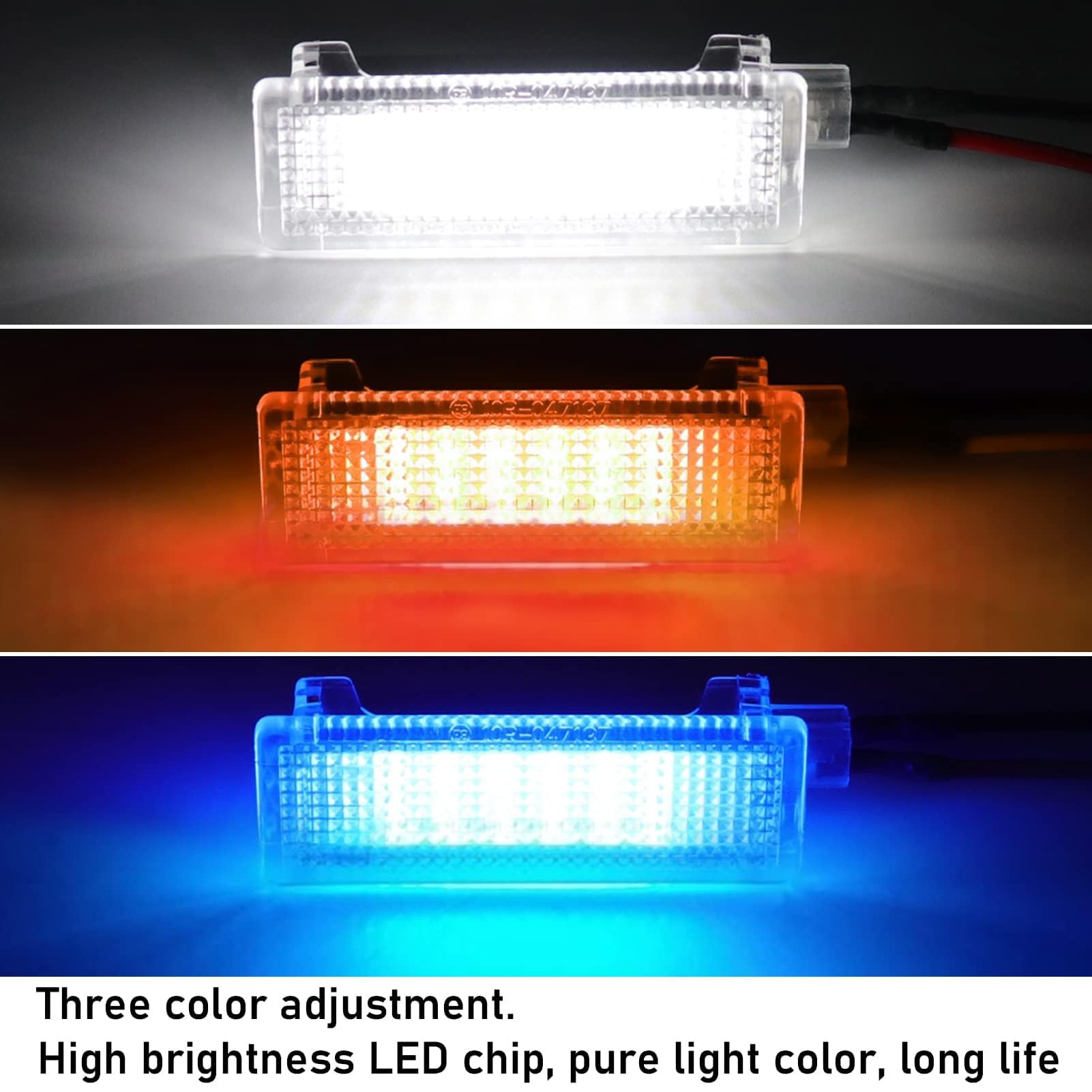 Yumzeco Compatibile con Luci Vano Piedi Auto BMW Serie 1/2/3/4/5/7/X1/X3/X4 | F20 F22 F30 F32 F10 F01 F48 F25 F26,Luce vano Piedi Kit Luci Atmosfera Vano Piedi per Auto Luci LED Auto Vano Piedi