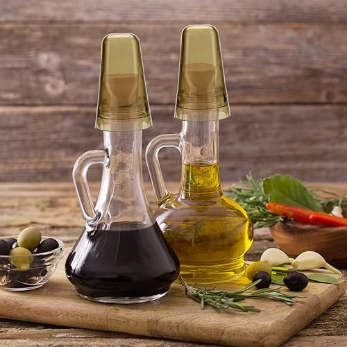 Miniatura 7 de ZEAYEA 24 cubiertas de boquilla de vertido cubierta universal para verter licor botella de licor translúcida dispensador de vertido tapas de polvo