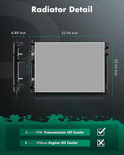 Miniatura 2 de SCITOO 13104 Radiador compatible 2006-2007 para Subaru para B9 Tribeca 2008-2014 para Subaru para Tribeca