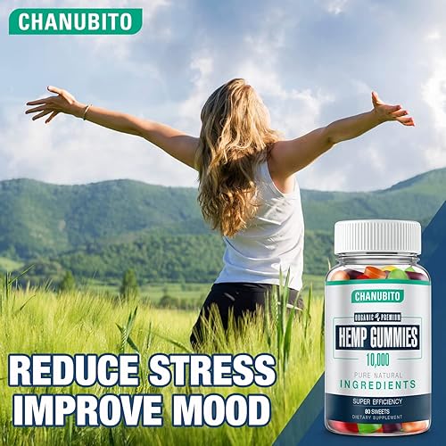 Miniatura 4 de Paquete de 3 gomitas de cáñamo gomitas frutales de alta potencia gomitas de aceite de cáñamo orgánico veganas naturales fabricadas en Estados Unidos