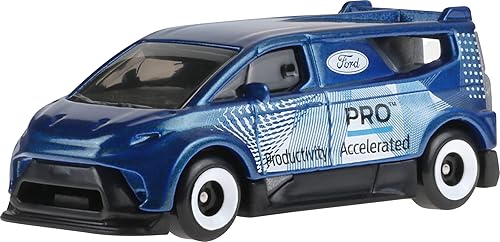 Miniatura 5 de Hot Wheels Paquete de 10 camiones de juguete, juego de 10 piezas fundidas a presión a escala 1:64, utilitarios, carreras y otras camionetas o