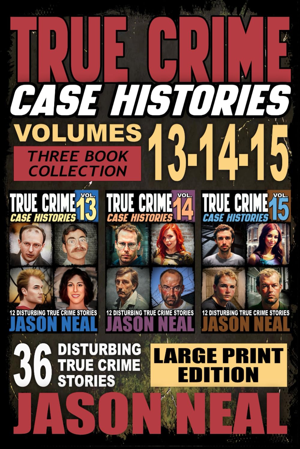 True Crime Case Histories - (Books 13, 14, & 15): 36 Disturbing Stories True Crime Stories: 36 Disturbing True Crime Stories of Murder and Mayhem: 5 (True Crime Case Histories - Large Print Editions)