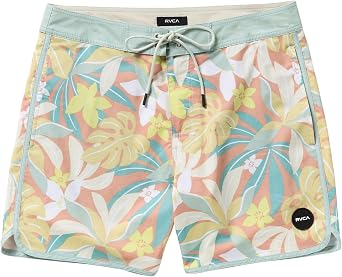 RVCA Mens Heritage Stretch 16" Swim Trunk
