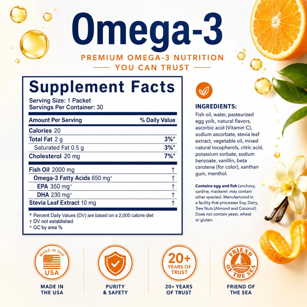 Coromega - Omega 3 Fish Oil Supplement - 30 Squeeze Packets - 650mg — Amazon image 7