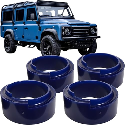 Kit completo de espaciador de elevación de nivelación, 4 piezas de 1.969 in / 2 pulgadas de altura para muelles helicoidales delanteros y traseros