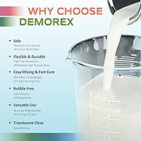 Vista 3 de Kit de fabricación de moldes de silicona, líquido súper elástico para fabricante de moldes, goma de silicona translúcida de curado rápido