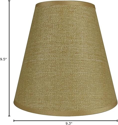 Miniatura 7 de Pantalla para lámpara Urbanest de seda sintética, reverso rígido, de 5 x 9 x 8.5 pulgadas, ajuste de araña